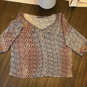 Velvet by Graham & Spencer Leopard Print Blouse